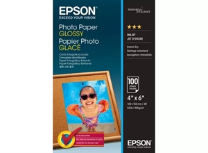 Papier fotograficzny Epson Błyszczący, 200 g/m² - 10 x 15 cm - 100 arkuszy