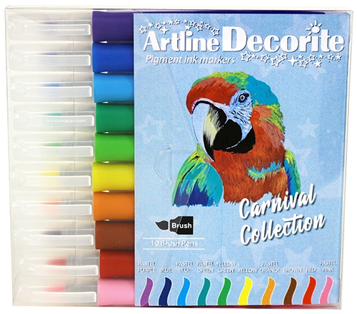 Artline Decorite pędzel pastelowy 10 zestaw