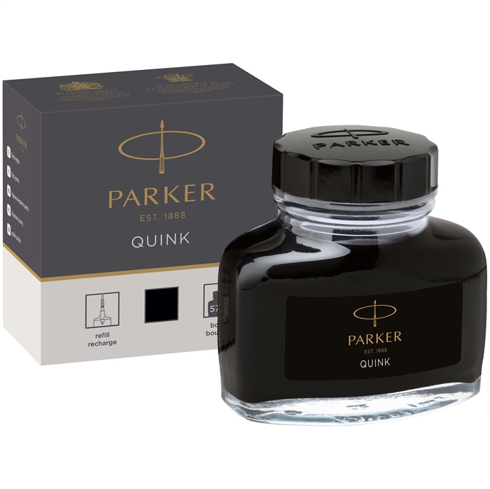 Parker ink Quinkflow M 57ml czarne