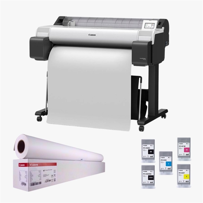 Canon POS TM 340 36" inkl. stand - Dodatkowy tusz i 2 rolki papieru