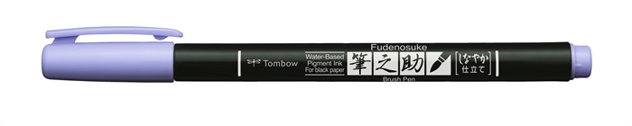 Tombow Marker Fudenosuke, miękki pastelowy lawenda