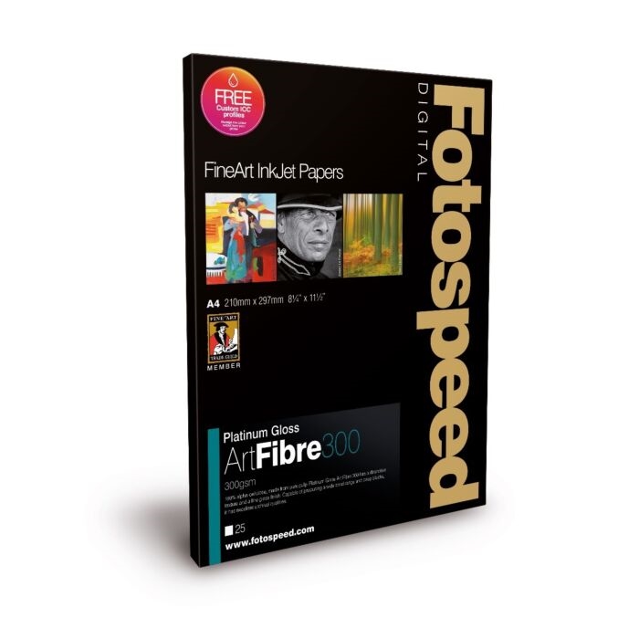 Fotospeed Platinum Gloss Art Fibre 300 g/m² - A2, 25 arkuszy