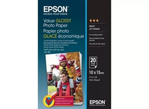 Papier fotograficzny Epson Value Glossy 183 g/m2 - 10x15cm - 20 arkuszy