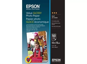 Papier fotograficzny Epson Value Glossy 183 g/m2 - 10x15cm - 50 arkuszy