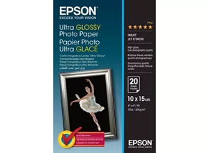 Papier fotograficzny Epson Ultra Glossy 300 g/m² - 10x15cm - 20 arkuszy