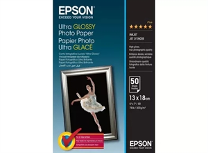 Papier fotograficzny Epson Ultra Glossy 300 g/m² - 13x18 cm - 50 arkuszy