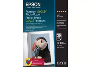 Papier fotograficzny Epson Premium Glossy 255 g/m², 130 x 180 mm, 255 g/m², 30 arkuszy