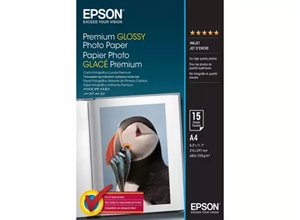 Papier fotograficzny Epson Premium Glossy 255 g/m² - A4 - 15 arkuszy